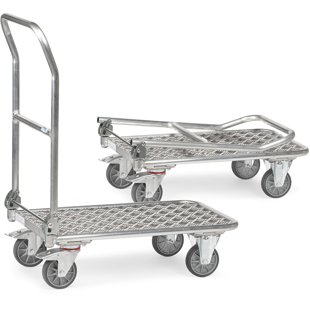 fetra® Chariot à dossier rabattable alu 1134