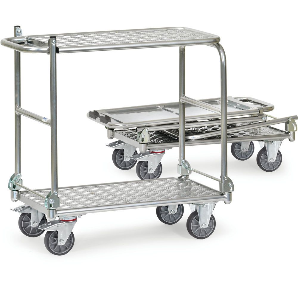 fetra® Chariot à dossier rabattable alu 1180 