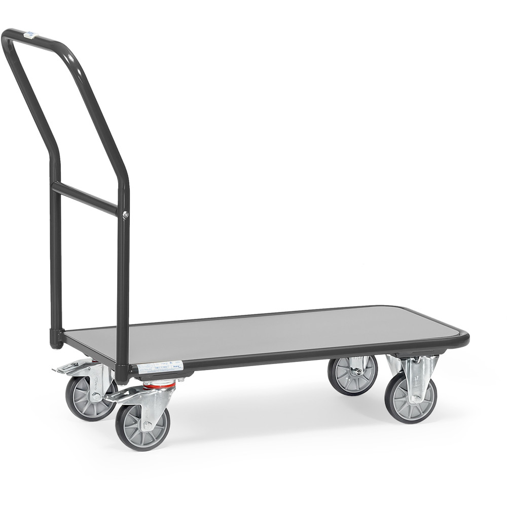 fetra® Chariot de magasin Gamme en gris 1200-7016