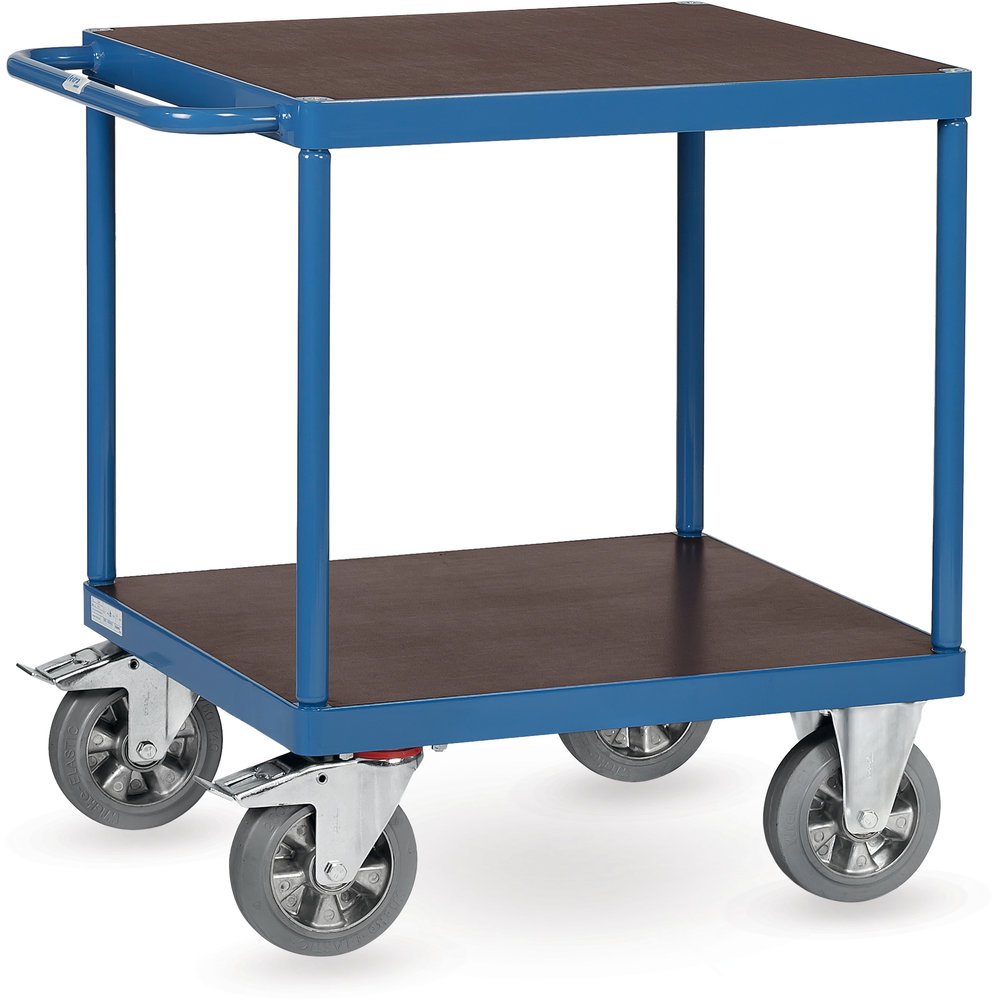 fetra® Super-MultiVario-Servante 12497 - plateaux carrés 700 x 700mm, chariot pour charges lourdes 1200 kg