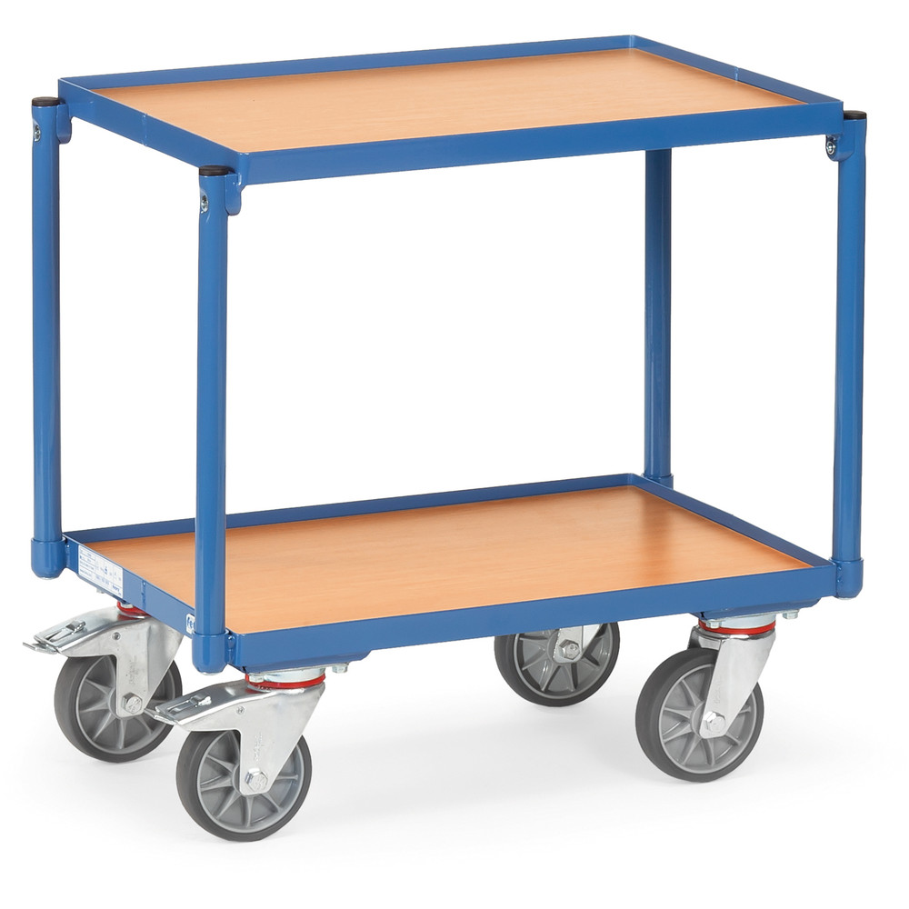 fetra® Rouleur de bacs / Rouleur à plateaux 13540 avec 2 plateaux