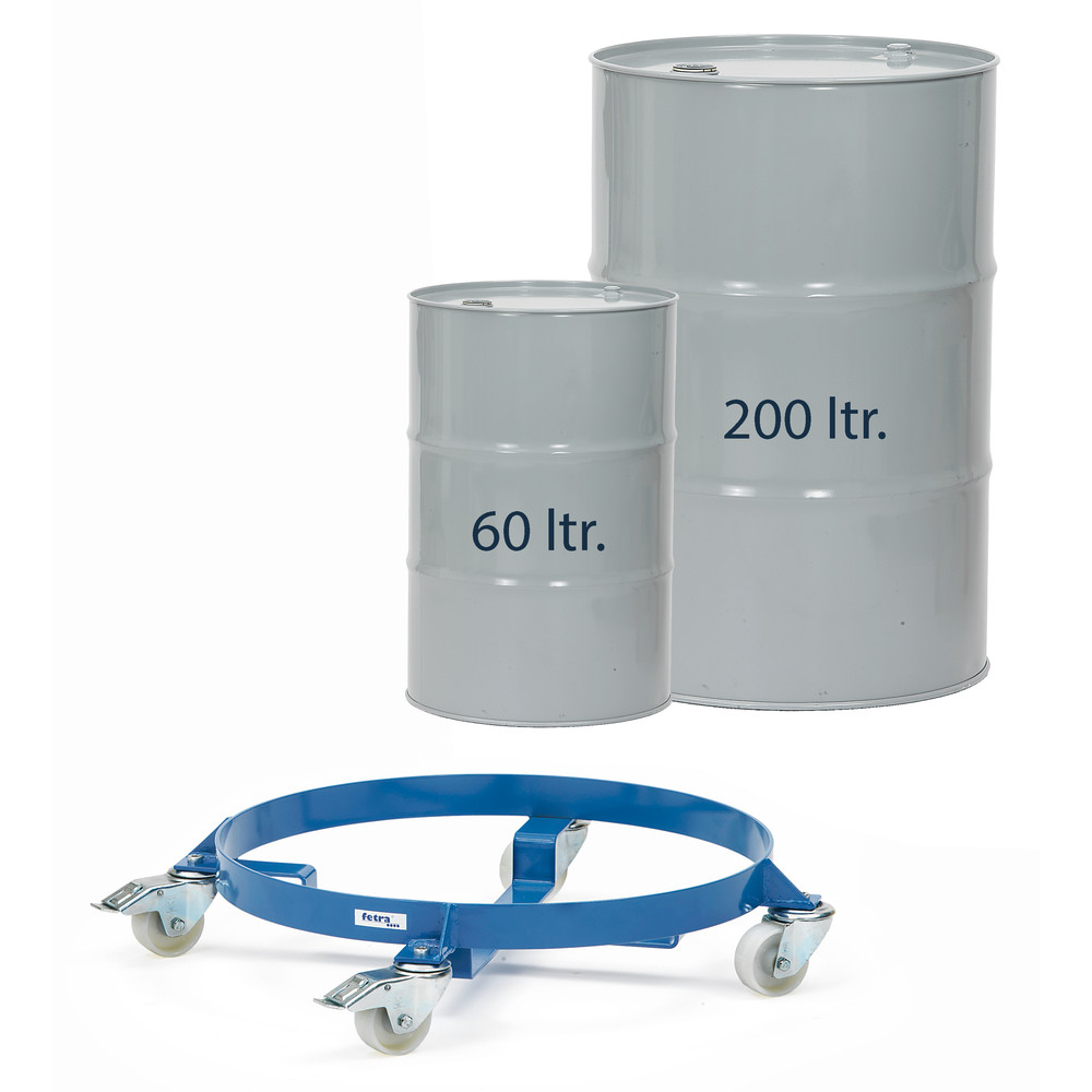 fetra® Rouleur de fûts 1360 pour fûts en tôle 60 ou 200 litres