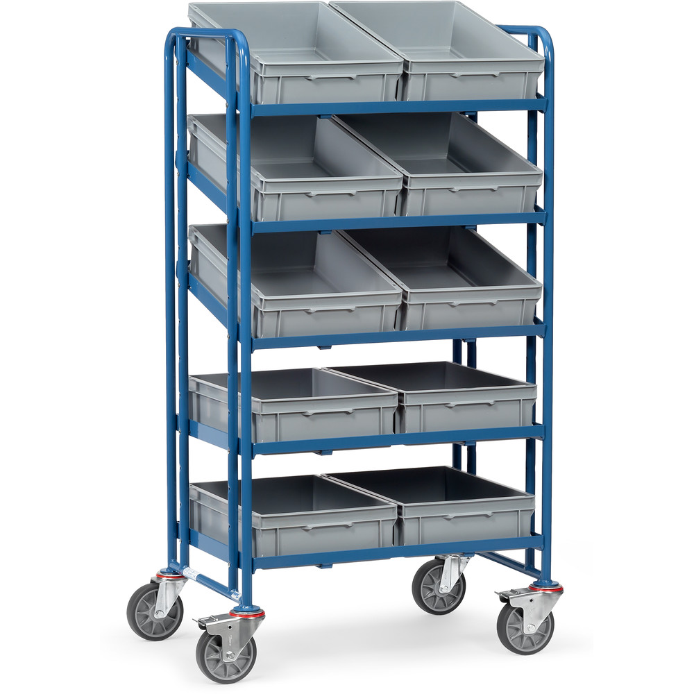 fetra® Servante pour bacs plastiques 1372 - avec bacs