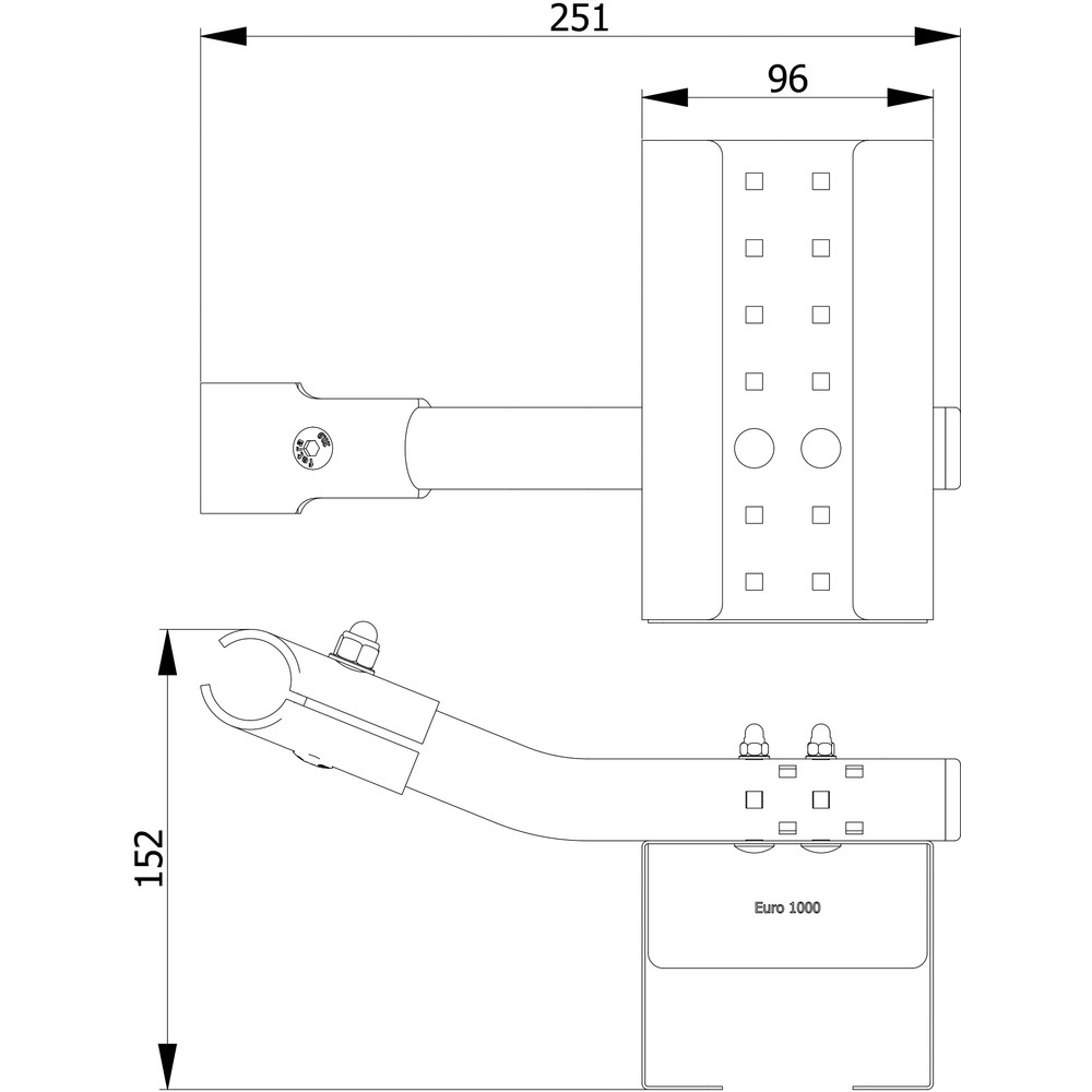 fetra® Support pour produit désinfectant pour 1000 ml bouteilles bode