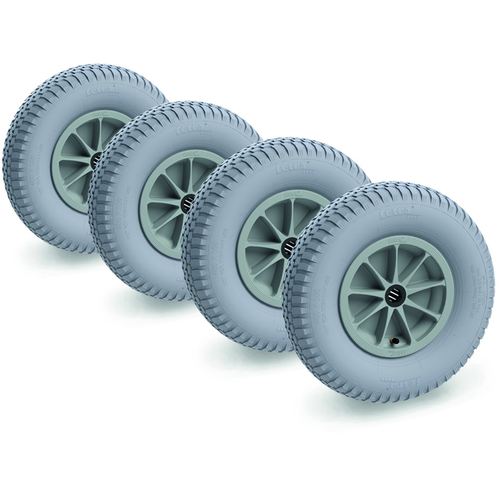 fetra® Supplément pour une set roues bleu gris 400 x 100 mm