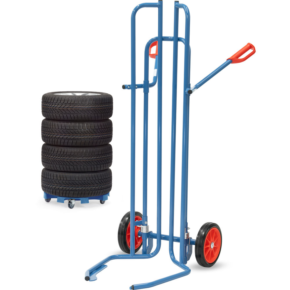 fetra® Diable pour pneumatiques 2032 avec fourches articulées