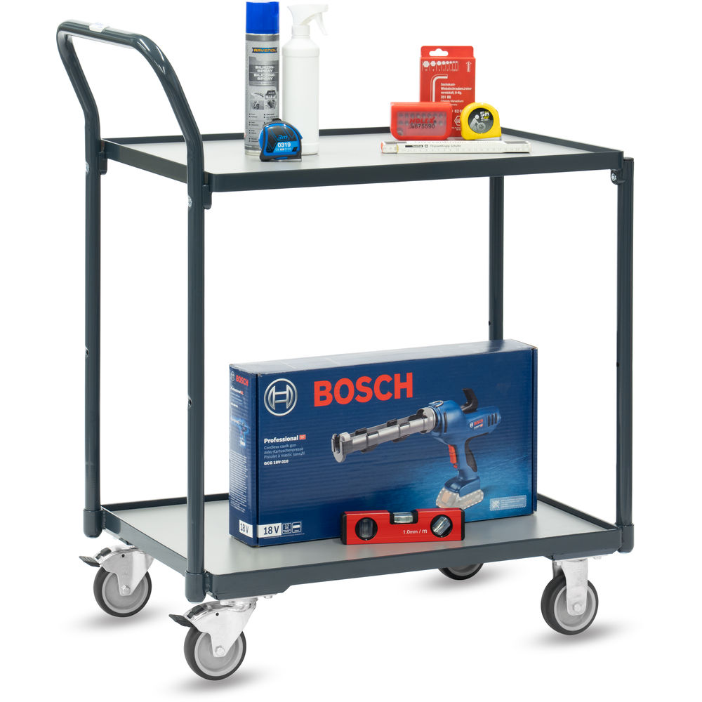 fetra® Servante compact avec 2 plateaux 2240-7016