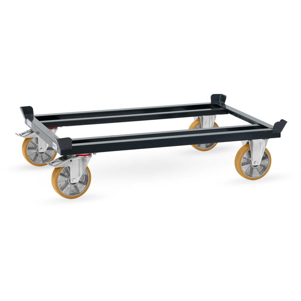 fetra® Rouleur de palettes 22851-7016 Gamme en gris - 1.200 x 800 mm