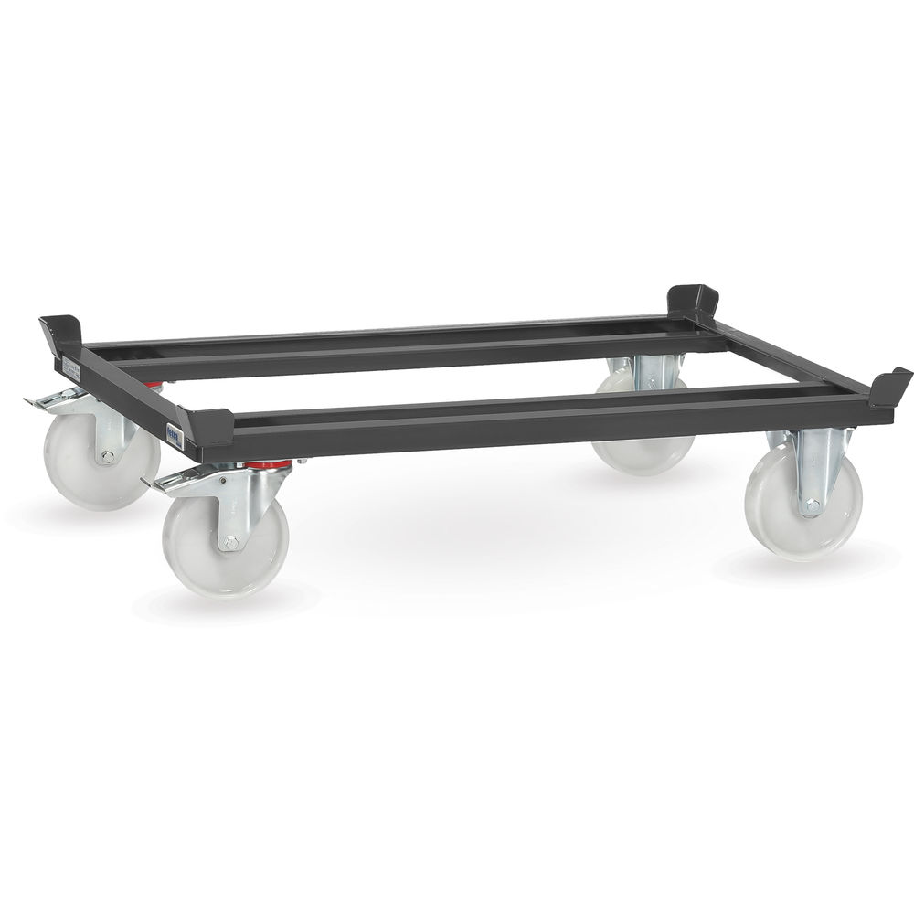 fetra® Rouleur de palettes 22881-7016 Gamme en gris - 1.200 x 800 mm