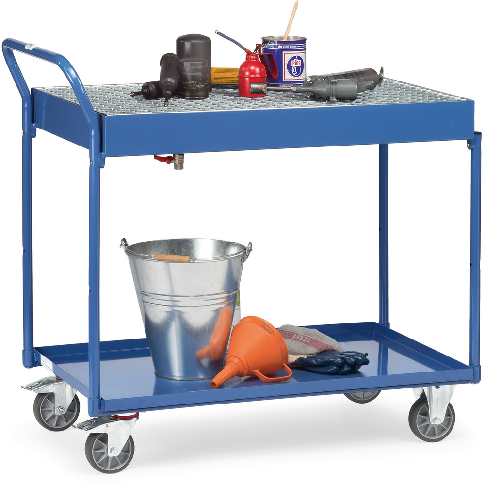fetra® Servante 2722 - avec plateau tôlé avec rebord
