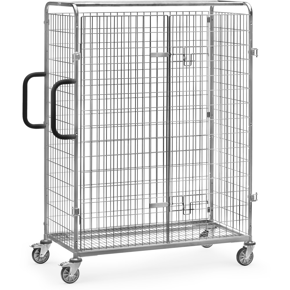 fetra® Double-portes battantes 28FT22 pour chariot préparateur de commandes galvanisé