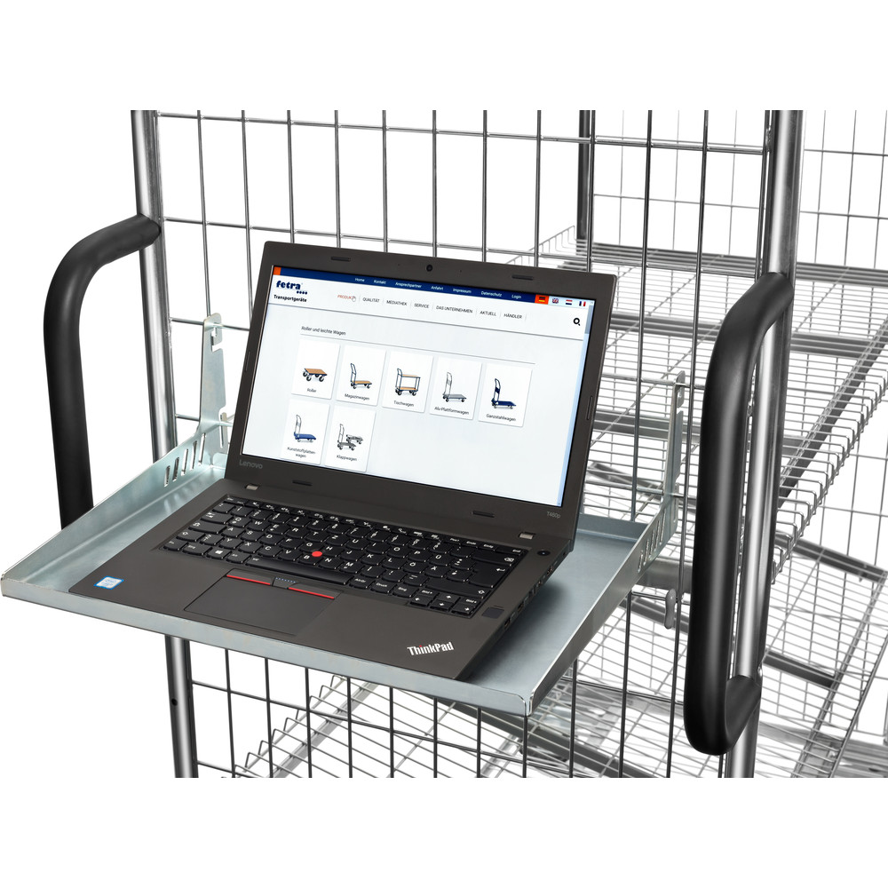 fetra® Porte-PC 28NHpour chariot préparateur de commandes galvanisé