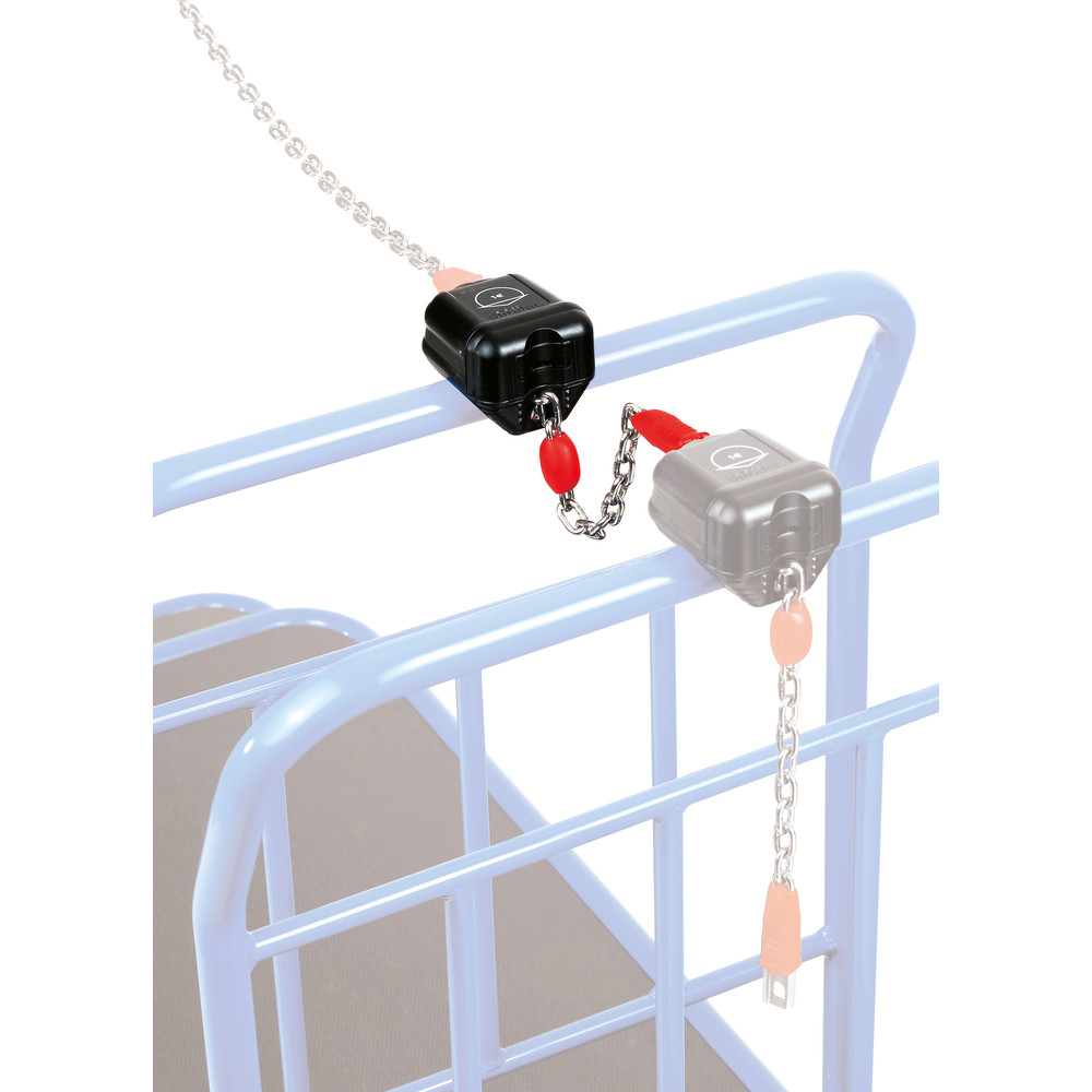 fetra® Serrure d'attache 2910 pour chariot emboîtable