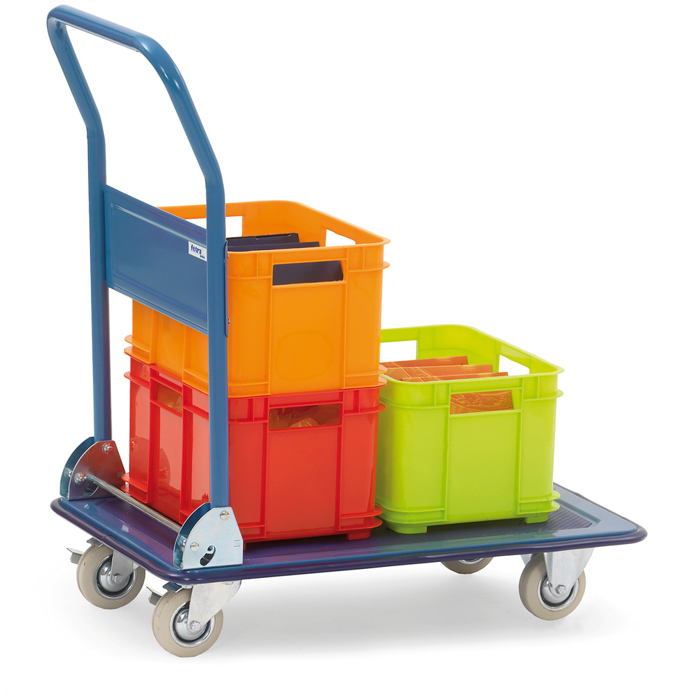 fetra® Chariot à plateau acier | Chariot à dossier rabattable 3100