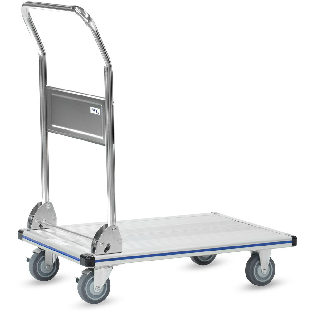 fetra® Chariot à plateau alu | Chariot à dossier rabattable 3120