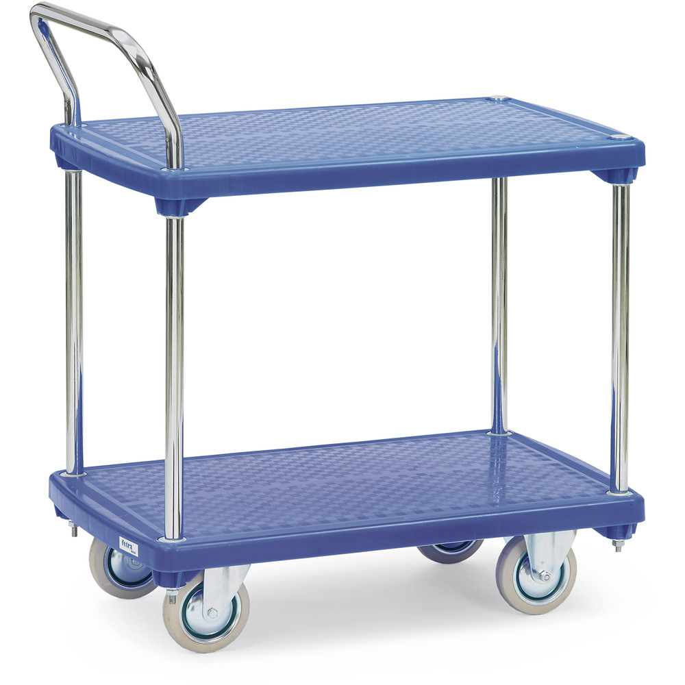 fetra® Chariot à plateau plastique 3132
