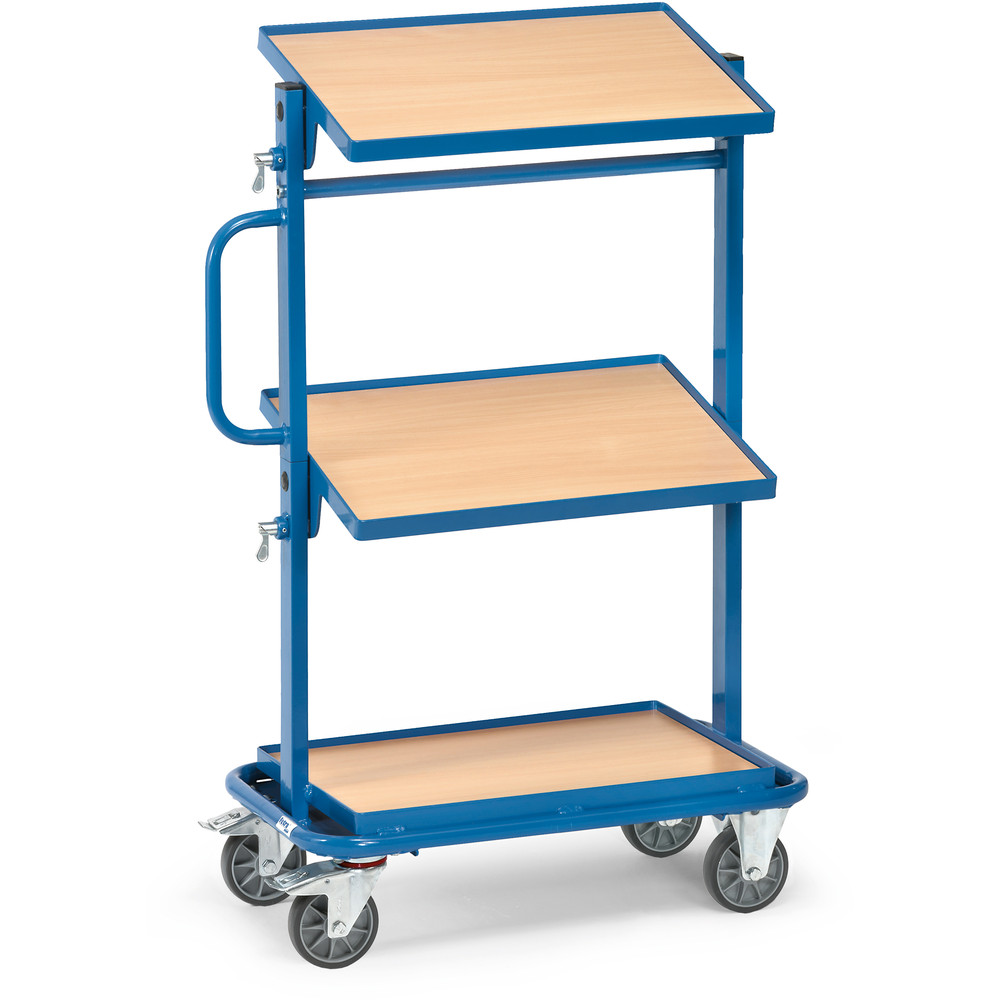 fetra® Servante pour bacs plastiques 32911 avec plateaux