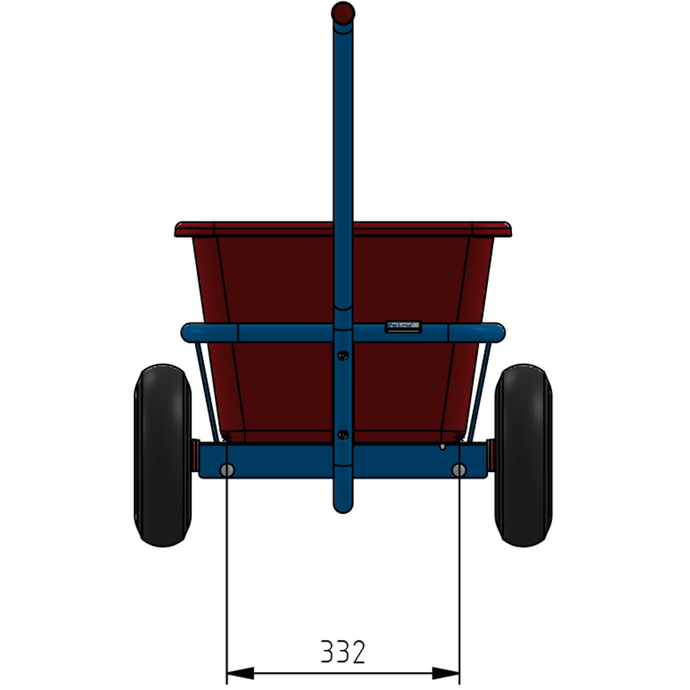 fetra® Char à bras léger 4101P - 1-essieu