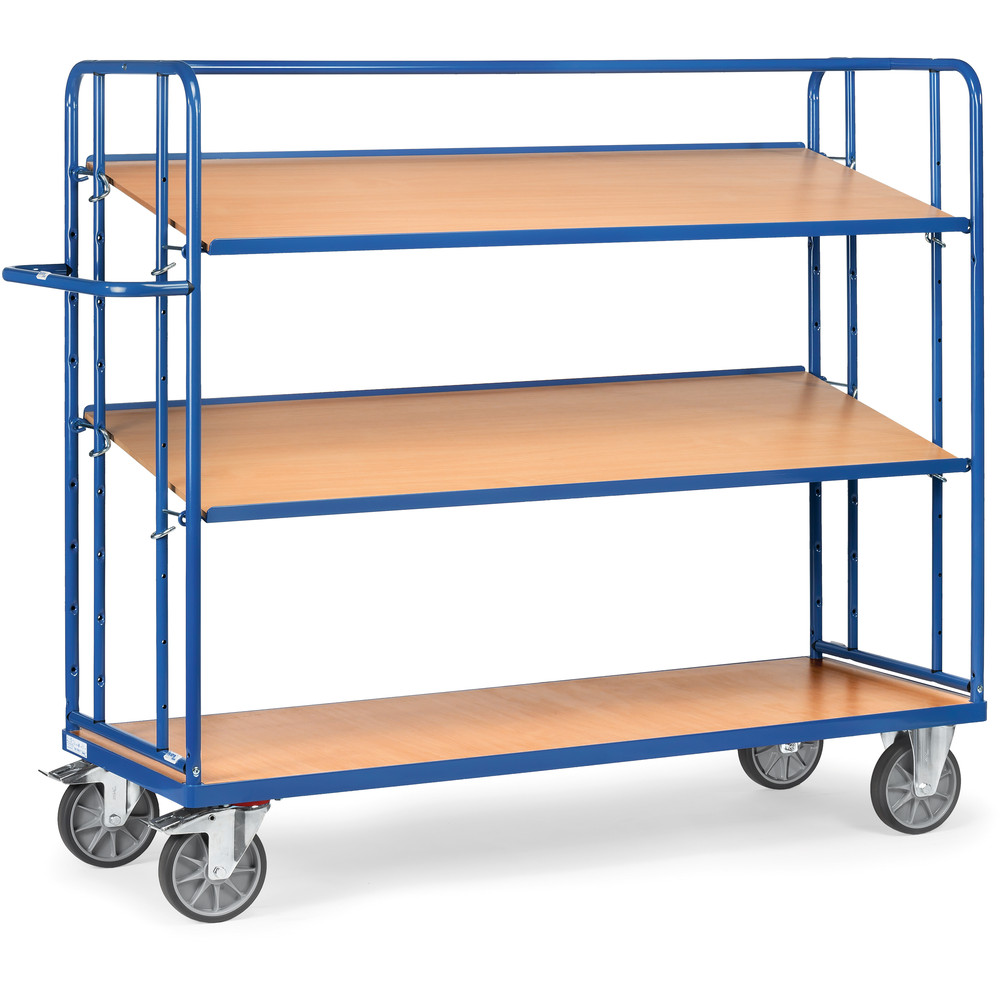 fetra® Chariot haut à plateaux inclinables 4296