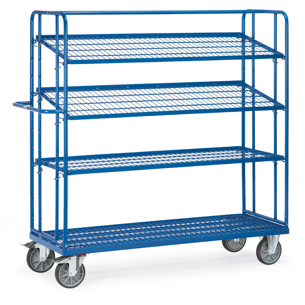 fetra® Chariot haut à plateaux inclinables 4495