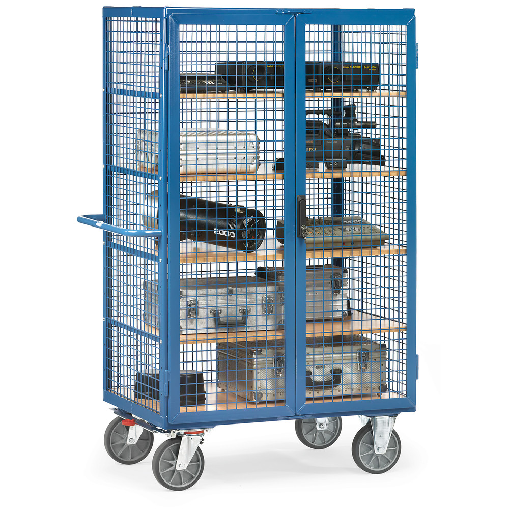 fetra® Chariot fermé / Chariot treillis métallique 5392