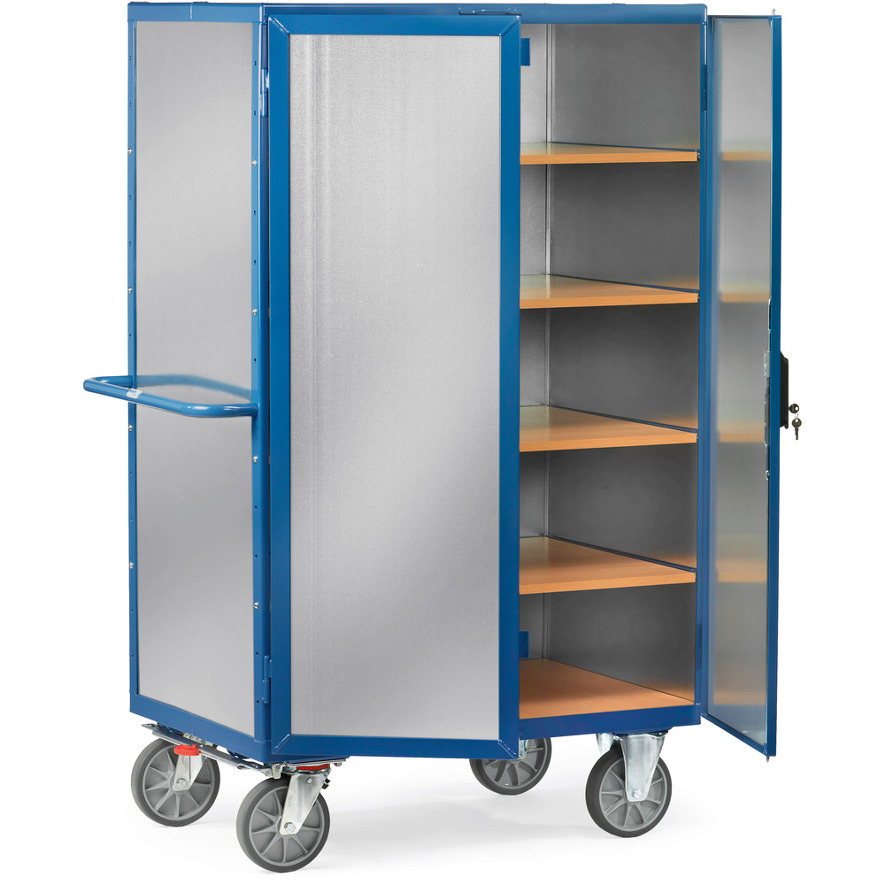 fetra® Chariot fermé avec tôle d'acier 5492