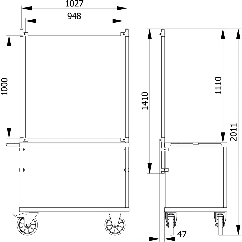 fetra® Kit panneau de projections salivaires 5901