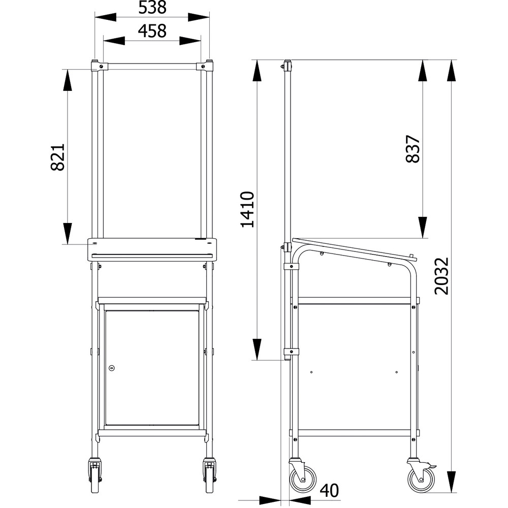 fetra® Kit panneau de projections salivaires 5934