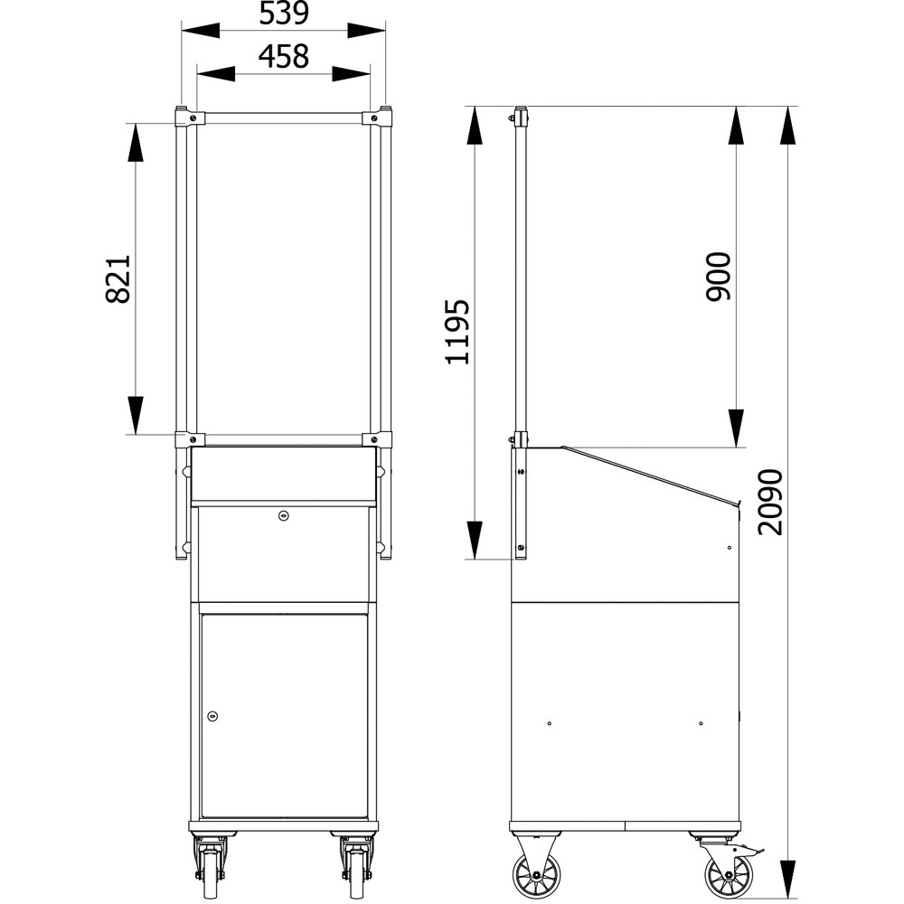 fetra® Kit panneau de projections salivaires 5948