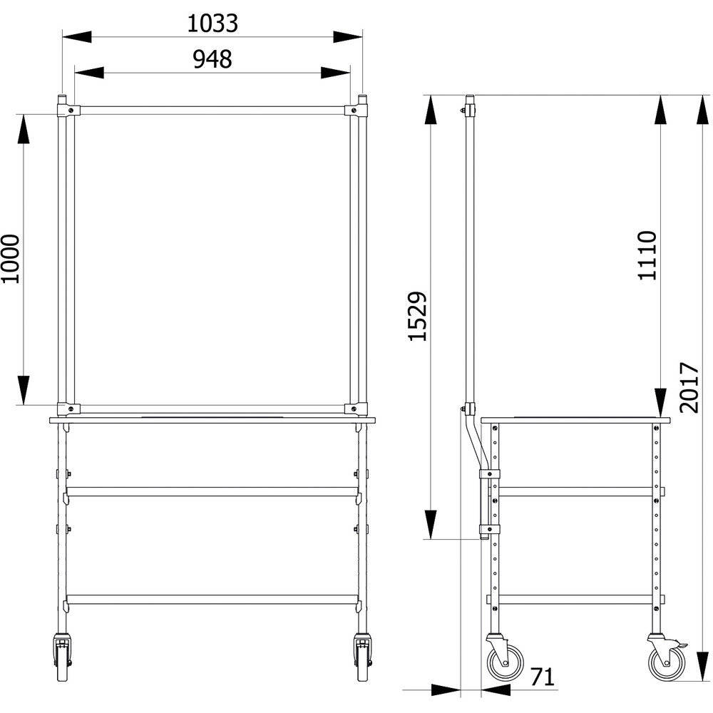 fetra® Kit panneau de projections salivaires 5962