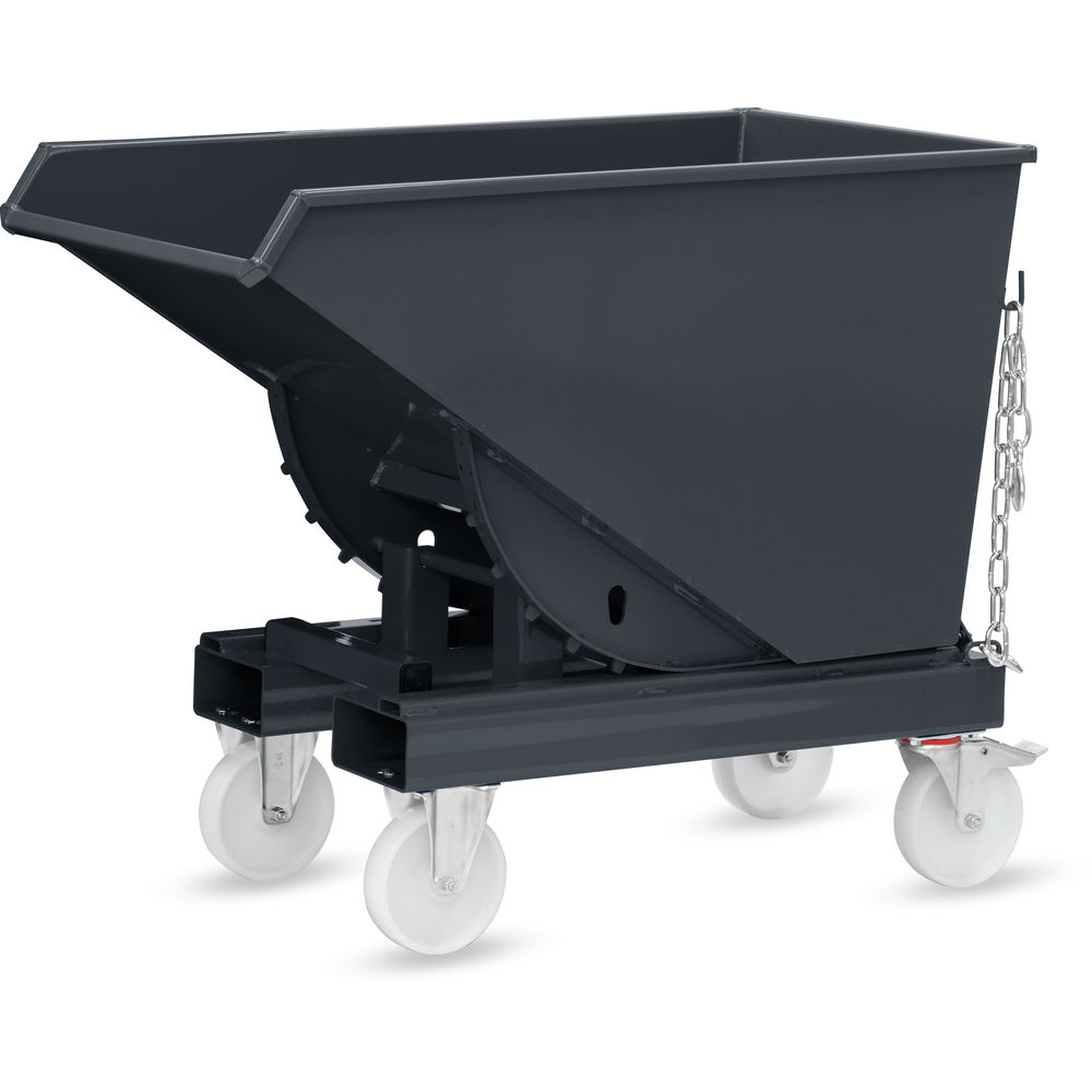 fetra® Benne auto-basculante avec roues 6030R-7016