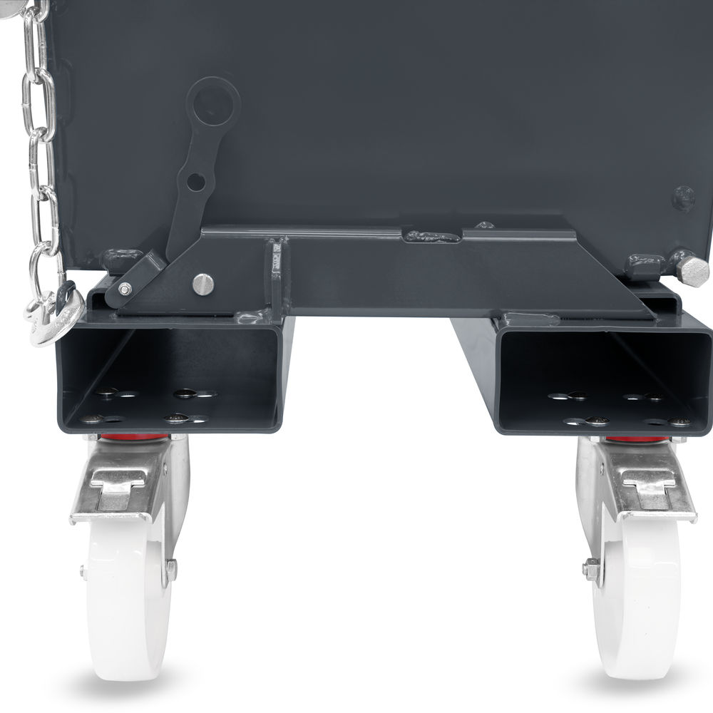 fetra® Benne auto-basculante avec robinet de vidange et roues 6090AR-7016