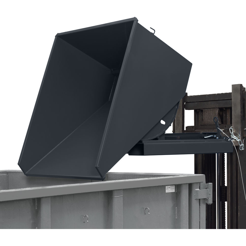 fetra® Benne auto-basculante avec robinet de vidange et roues 6090AR-7016