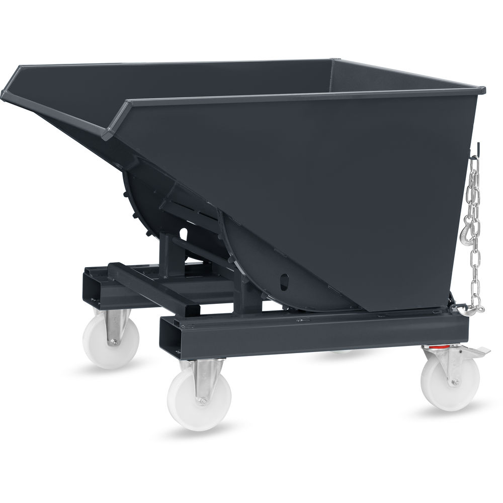 fetra® Benne auto-basculante avec roues 6060R-7016