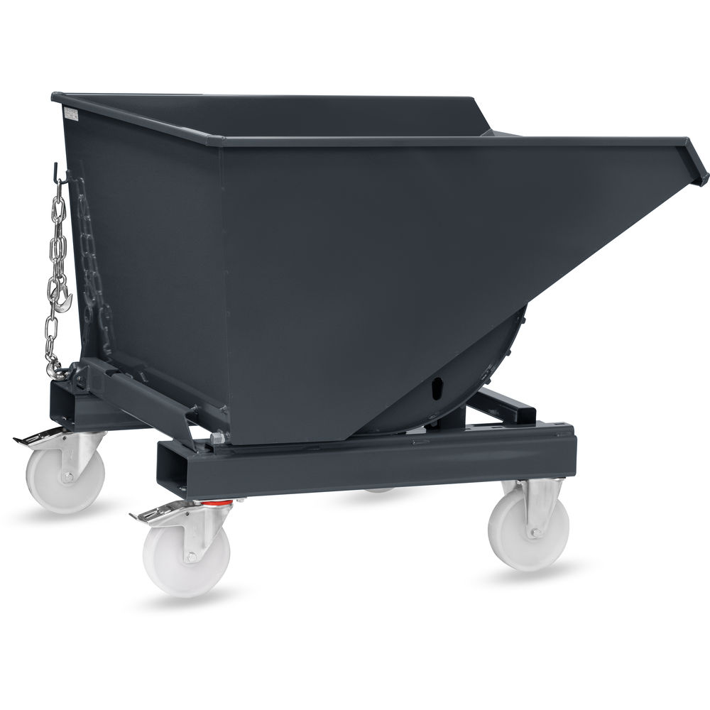 fetra® Benne auto-basculante avec roues 6060R-7016