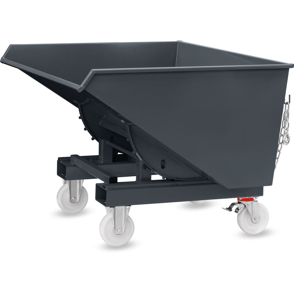 fetra® Benne auto-basculante avec roues 6090R-7016
