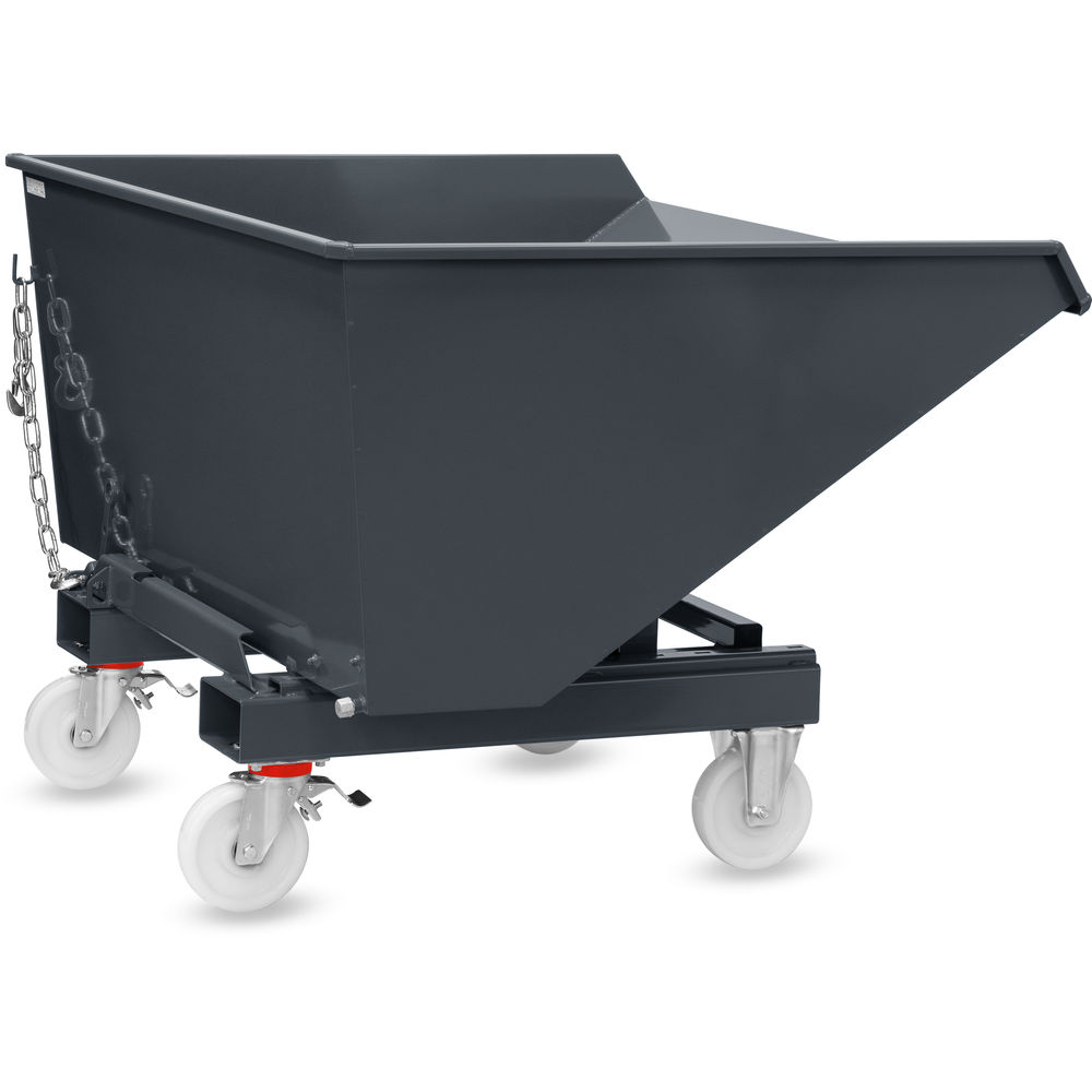 fetra® Benne auto-basculante avec roues 6090R-7016