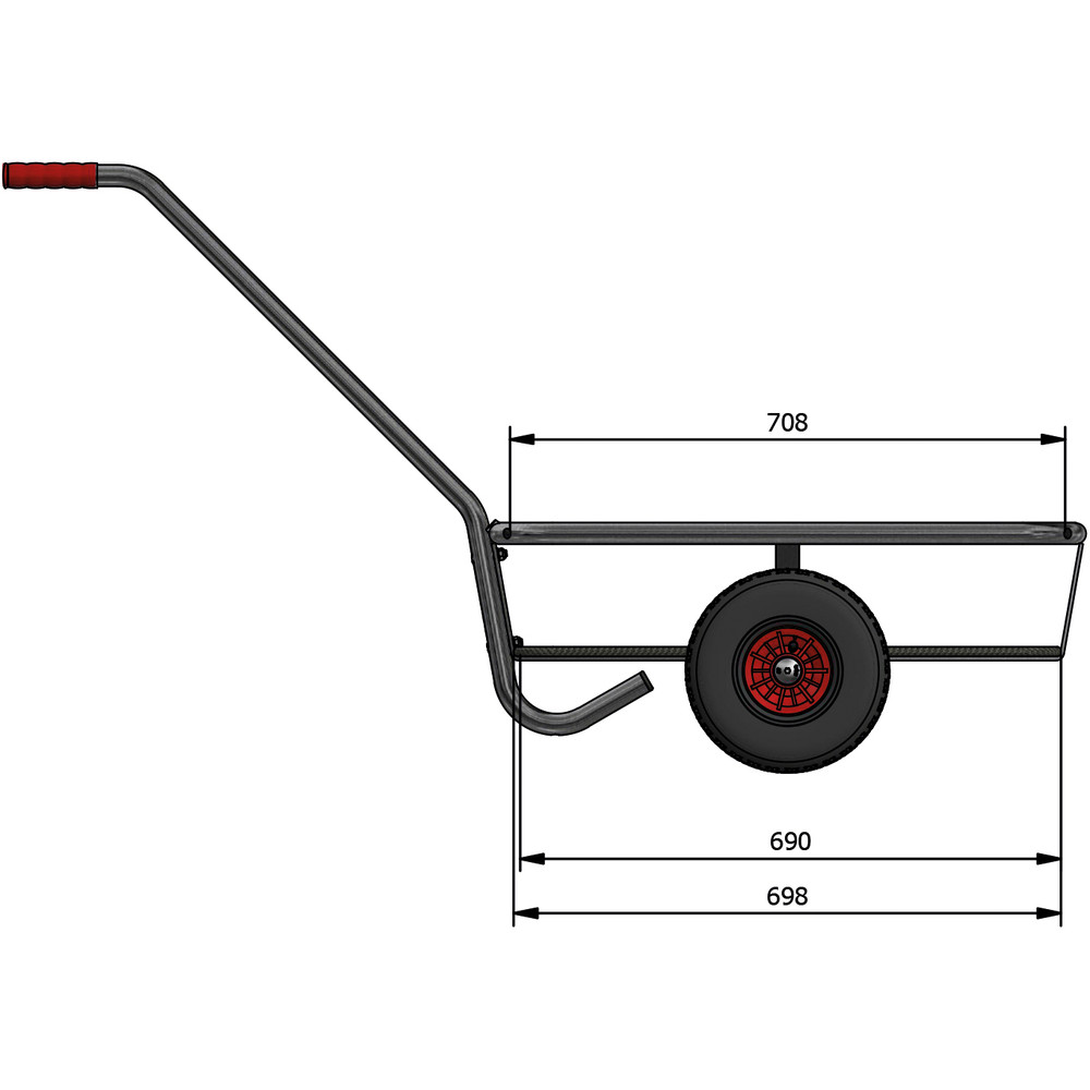fetra® Char à bras léger galvanisé 6091L