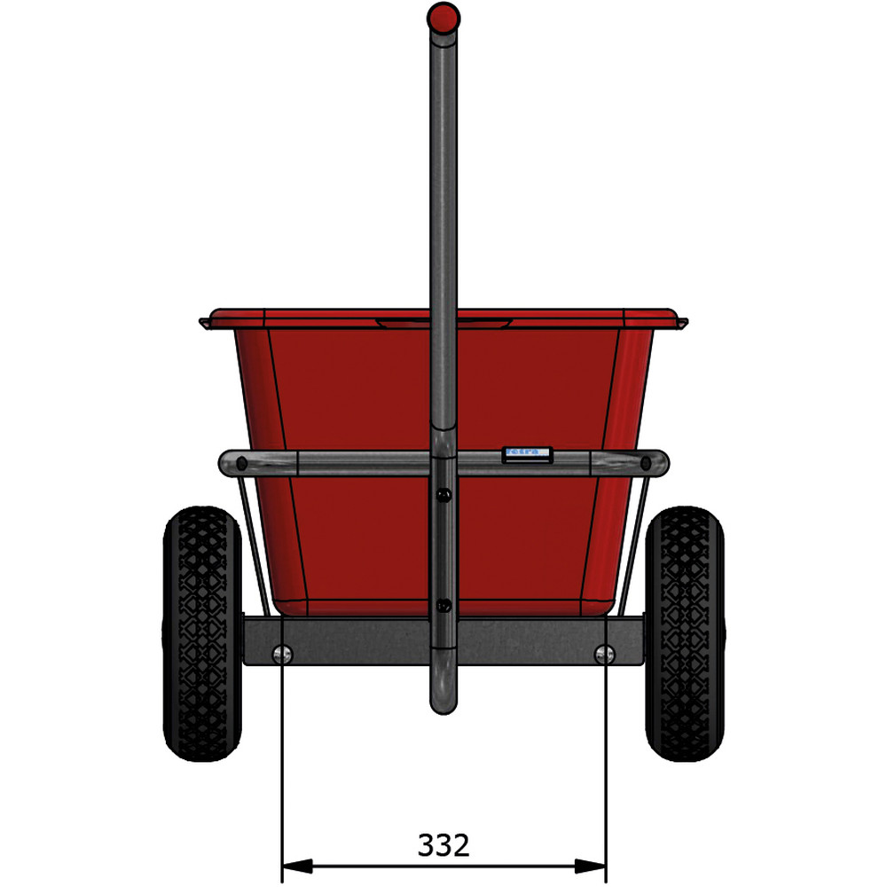 fetra® Char à bras léger galvanisé 6101P