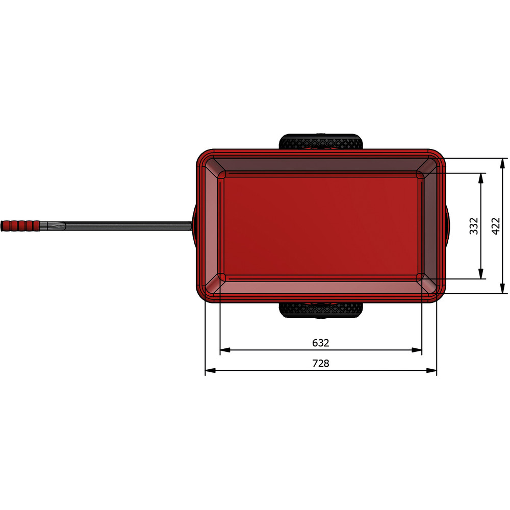 fetra® Char à bras léger galvanisé 6101P