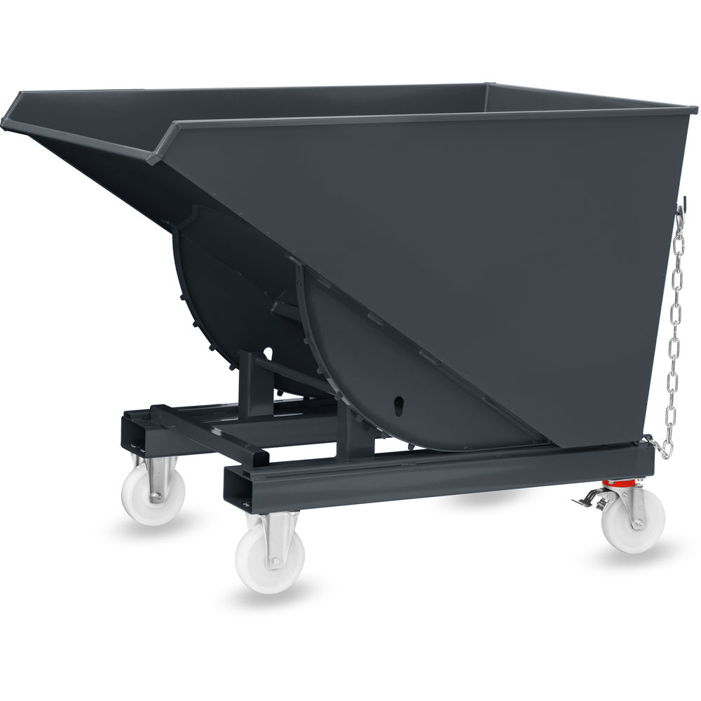 fetra® Benne auto-basculante avec roues 6120R-7016