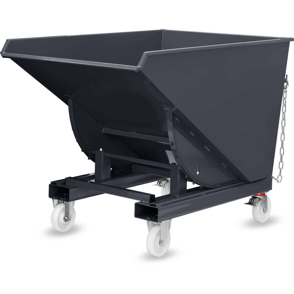 fetra® Benne auto-basculante avec roues 6120R-7016