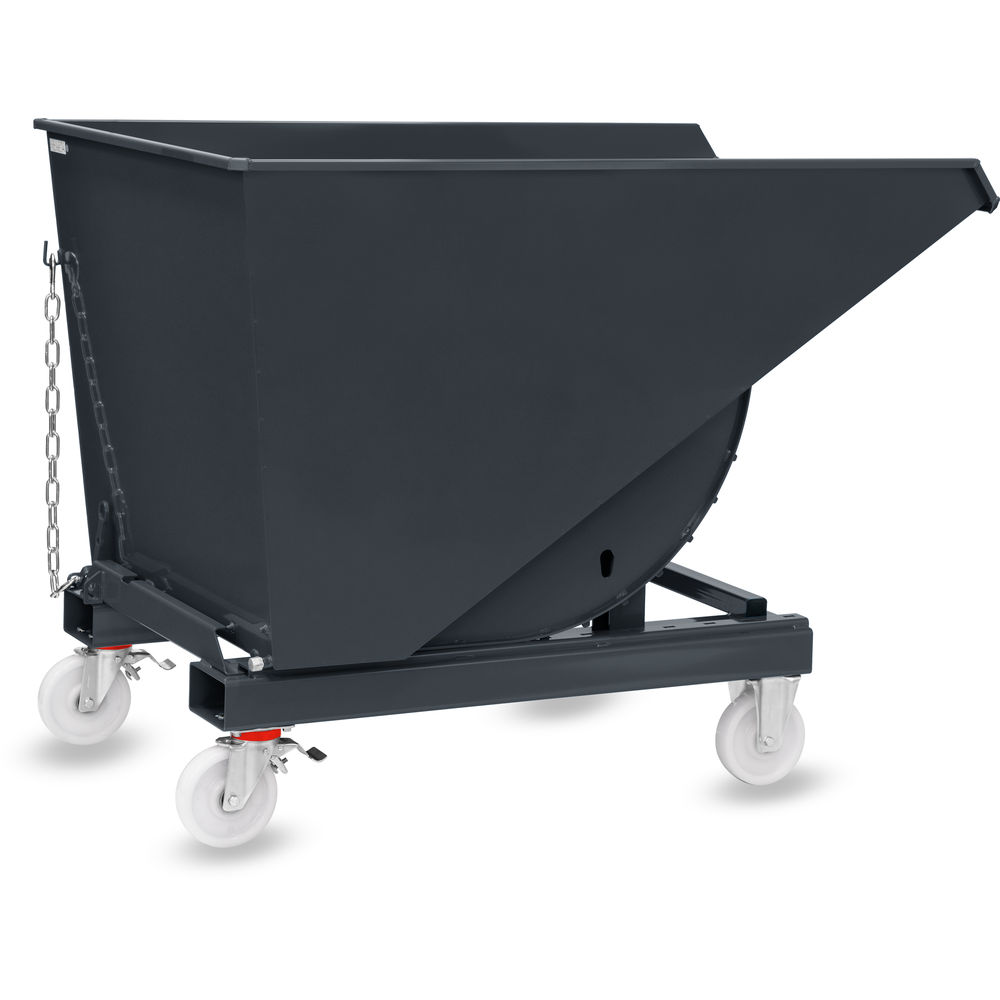 fetra® Benne auto-basculante avec roues 6120R-7016