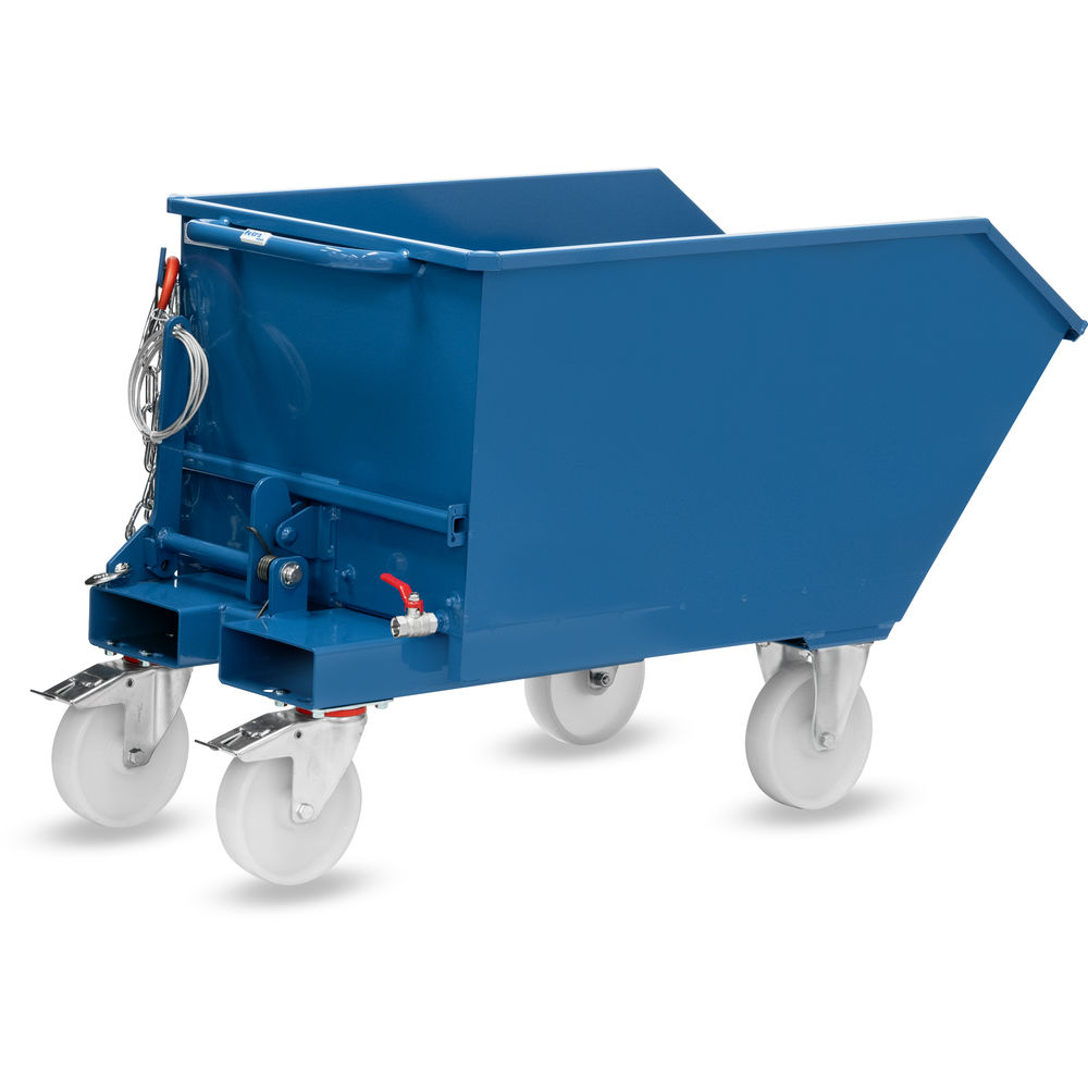 fetra® Benne basculante avec robinet de vidange et roues 6230AR