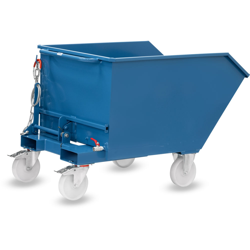 fetra® Benne basculante avec robinet de vidange et roues 6250AR