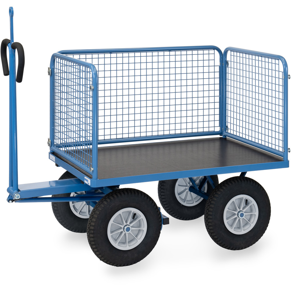 fetra® Char à bras avec treillis métallique et oeillet de traction 6434LZ