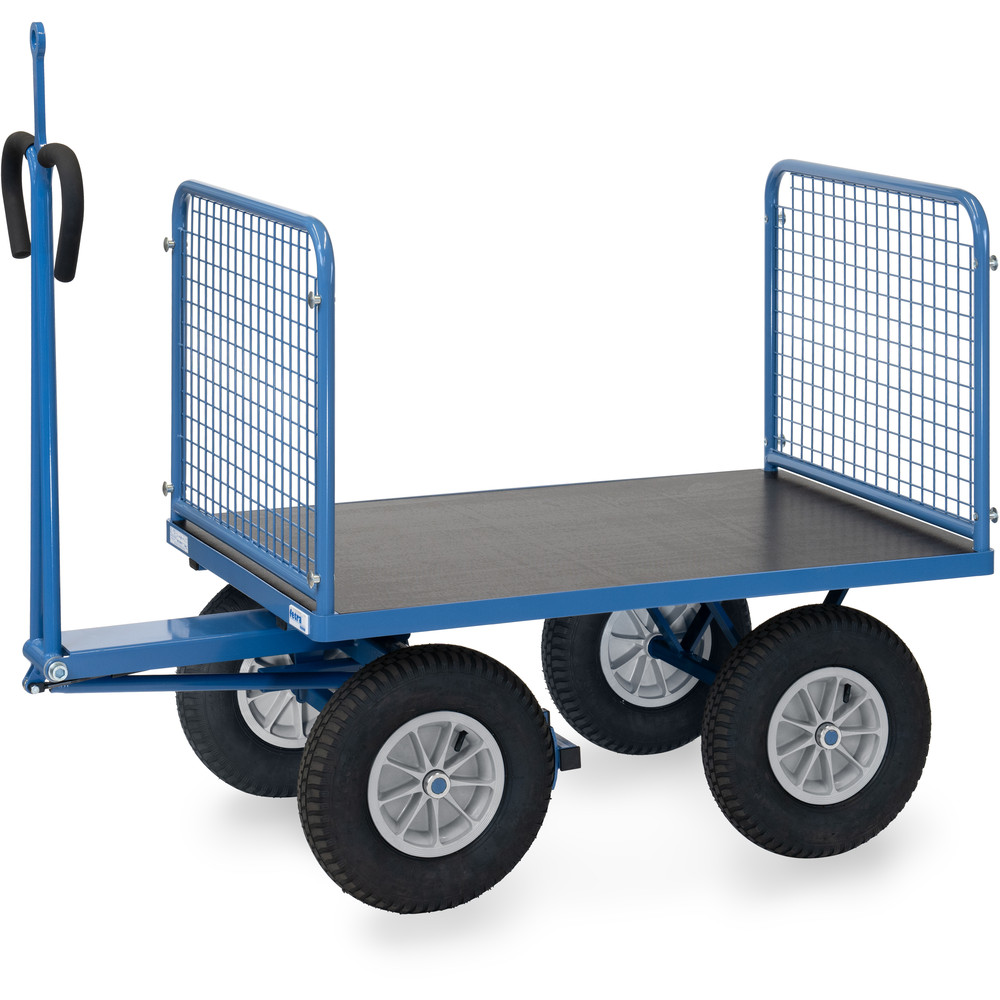fetra® Char à bras avec treillis métallique et oeillet de traction 6434LZ