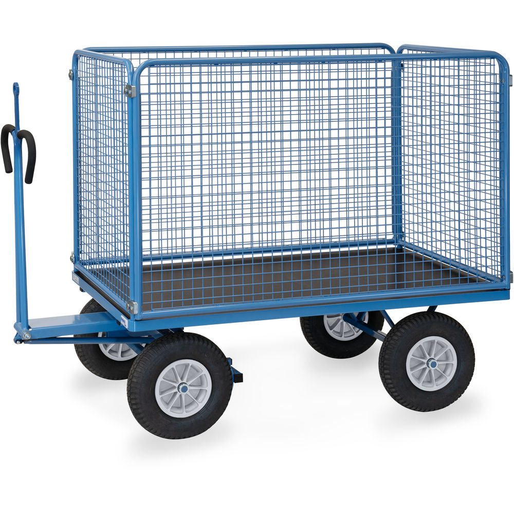 fetra® Char à bras avec treillis métallique et oeillet de traction 6445PZ
