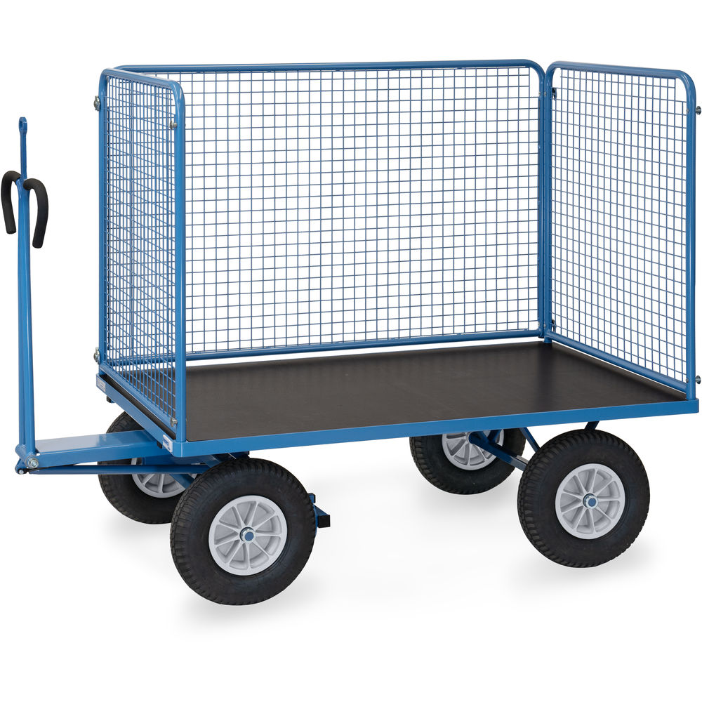 fetra® Char à bras avec treillis métallique et oeillet de traction 6445PZ