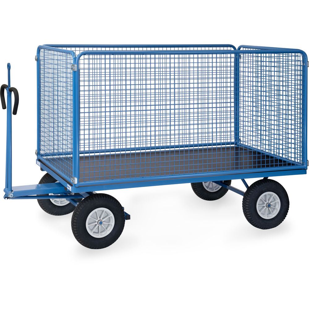 fetra® Char à bras avec treillis métallique et oeillet de traction 6446PZ